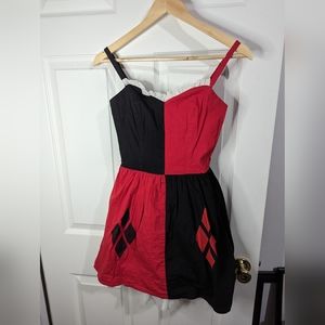 Stylish Red and Black Women's Dress